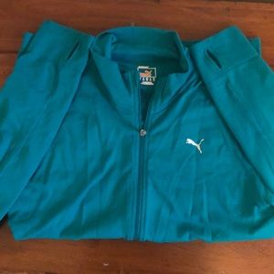 Teal Puma Zip-up size medium